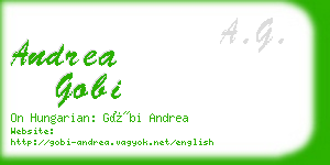 andrea gobi business card